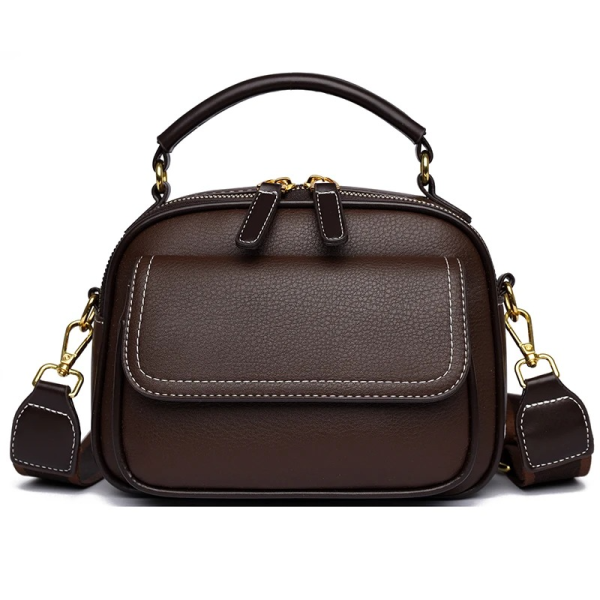 New Sac a Main Women Handbag soft small Shoulder Pu Leather Tote Hand Bags for Ladies(coffee)