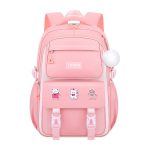 Kids Backpack Children School Bags for Girls Orthopedic Waterproof Primary Schoolbag Book Bag (pink)