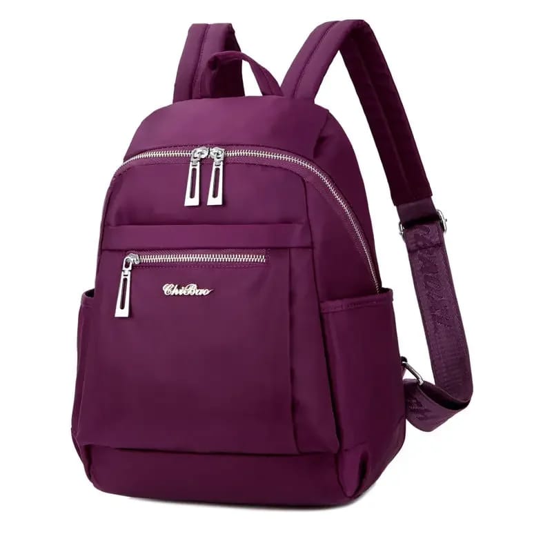 WhatsApp_Image_2024-06-05_at_1.09.03_PM_(1) Nylon Backpack Durable Waterproof Casual Shoulder Bag (purple Color) - Image 1