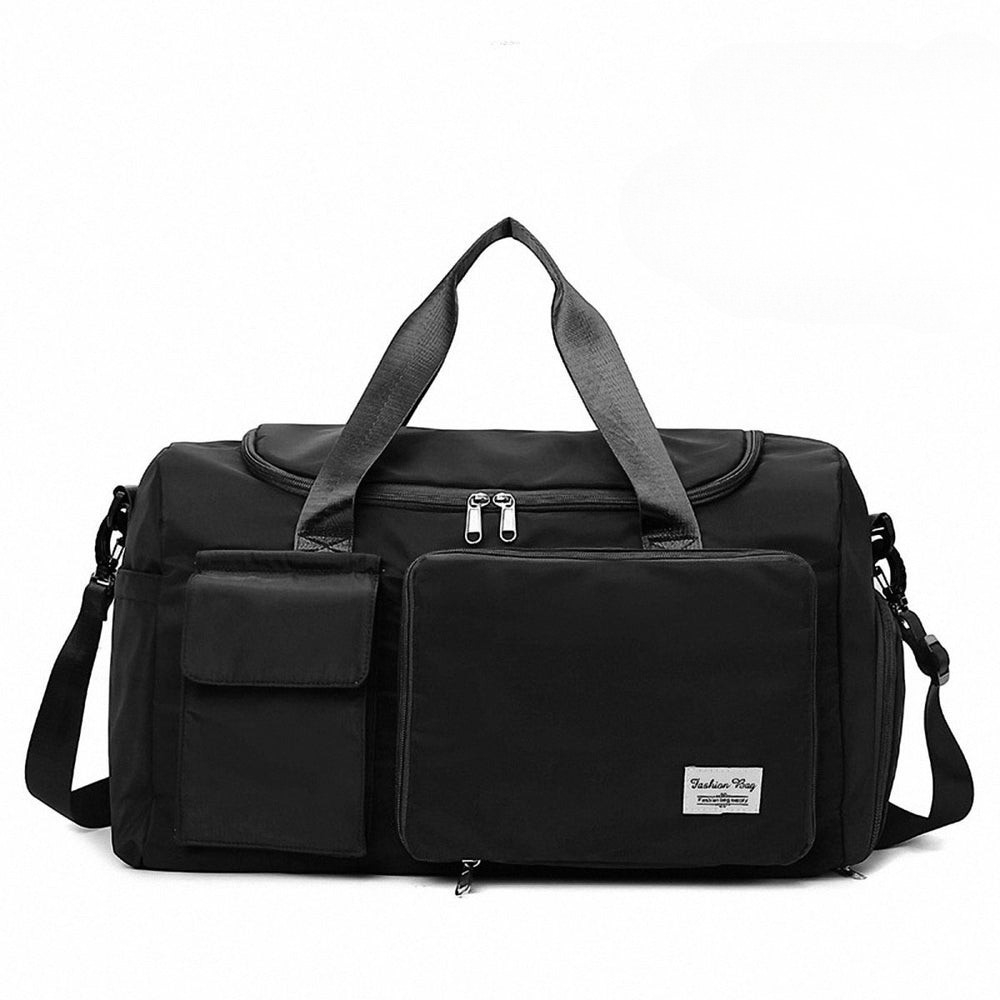 Untitled_design_(9) Fashionable Large Capacity Travel & Gym Bag Black - Image 1